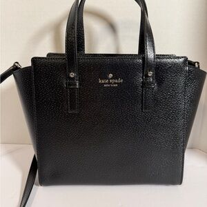 Kate Spade Elegant Black Leather Satchel